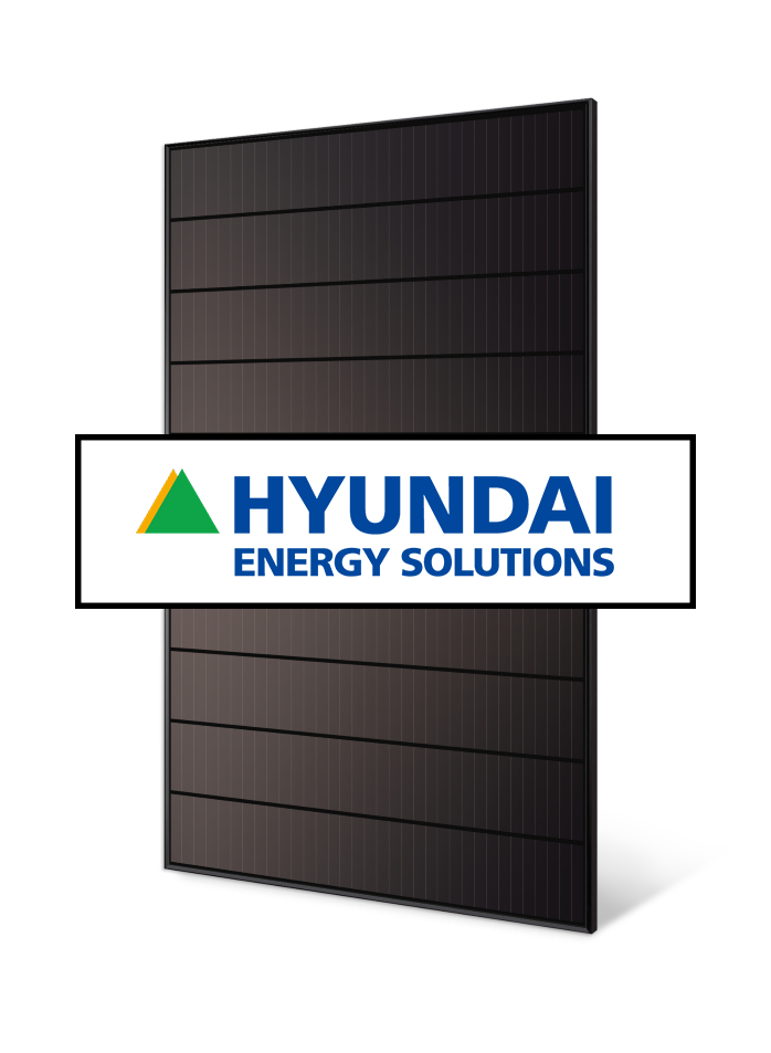 Hyundai aurinkopaneelit asennettuna